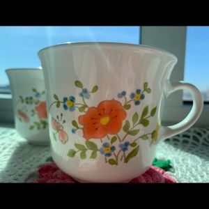 Vintage Corning Ware mugs